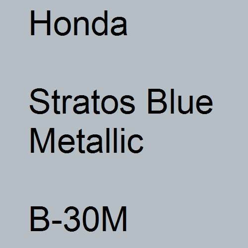 Honda, Stratos Blue Metallic, B-30M.